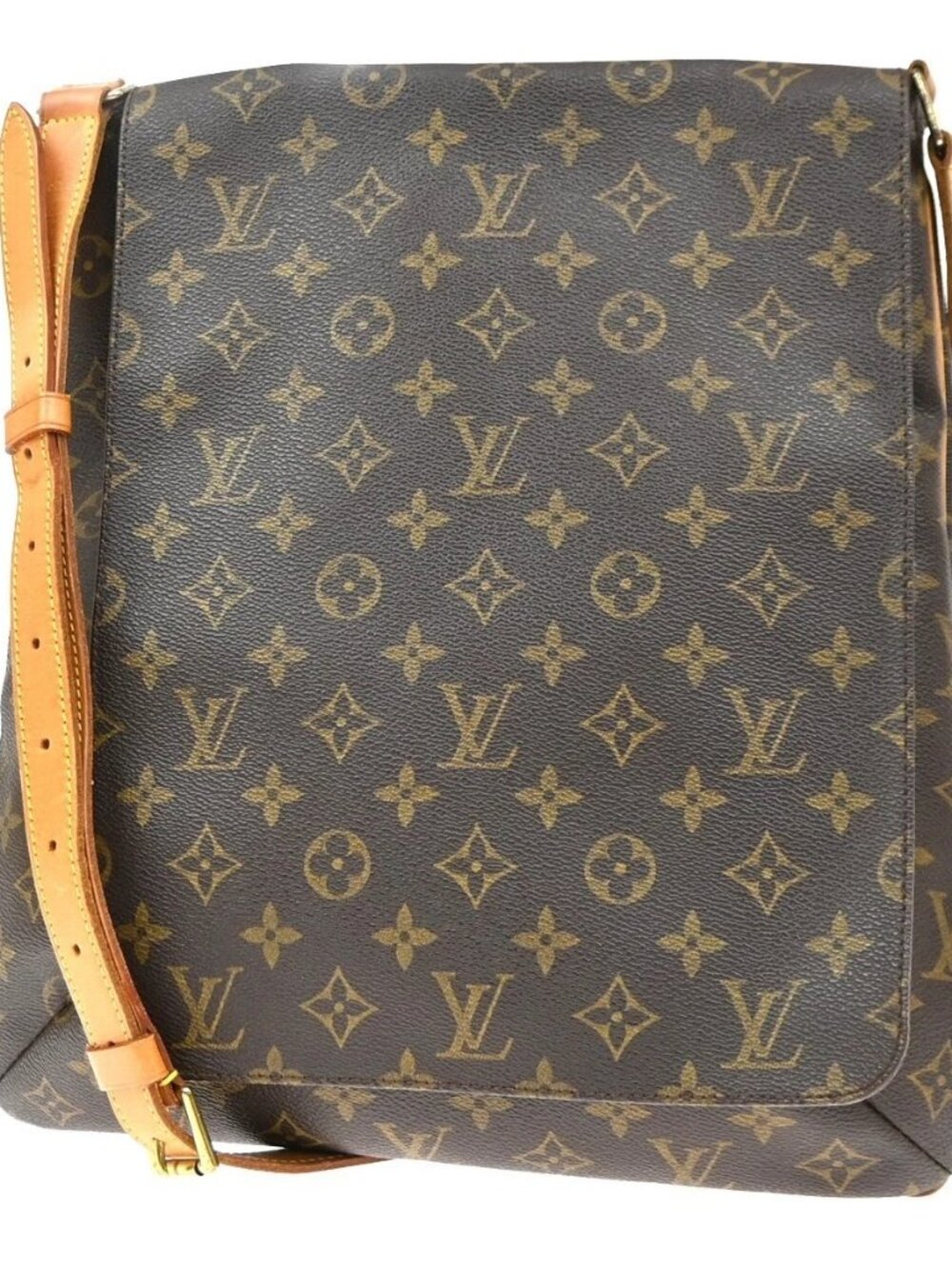 LOUIS VUITTON Musette Shoulder Bag Monogram Leather Brown France M51256 80KD522
